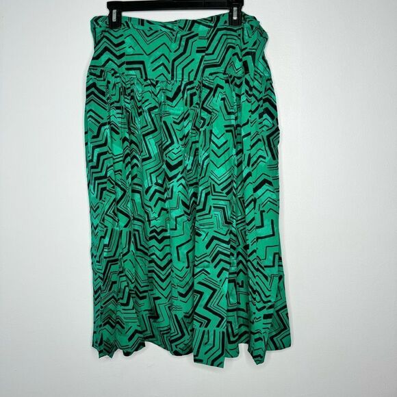 Vintage Neiman Marcus silk blouse and skirt set size 16 - Picture 4 of 8